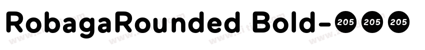 RobagaRounded Bold字体转换